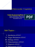 Disseminated Intravascular Coagulation: Tutik Harjianti, SPPD, K-Hom