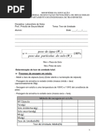 Lab. Solos - Aula 11 -Sedimentação