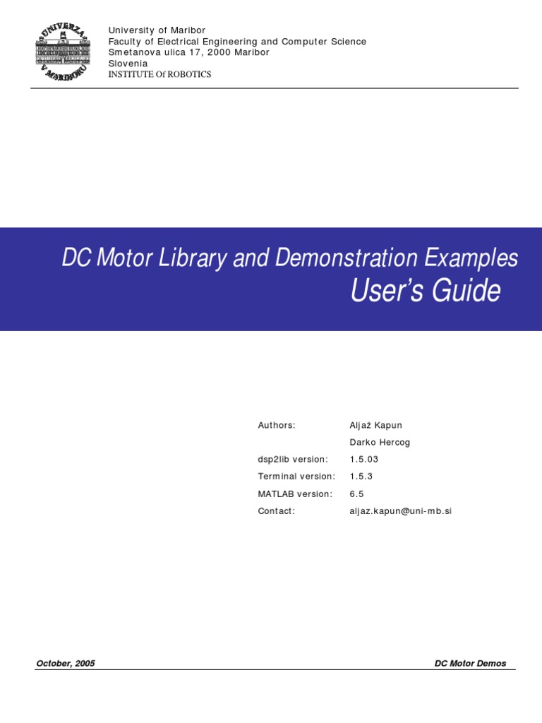 DC Motor 1 | PDF