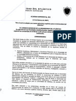 06 - Acuerdo Superior No. 002 de 12 de Febrero de 2007 (Creación de La Oficina de Egresados) PDF