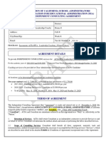 Association of California School Administrators (Acsa) /foundation For Educational Administration (Fea) Independent Consulting Agreement