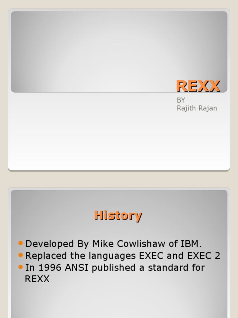 REXX | PDF | Control Flow | Software Development