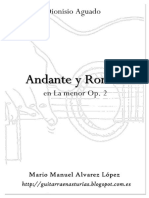Aguado D. Andante y Rondo en La Menor PDF