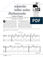 Arranjando Refazenda de Gilberto Gil para violão solo