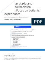 Cerebellar Ataxia and Intrathecal Baclofen Therapy