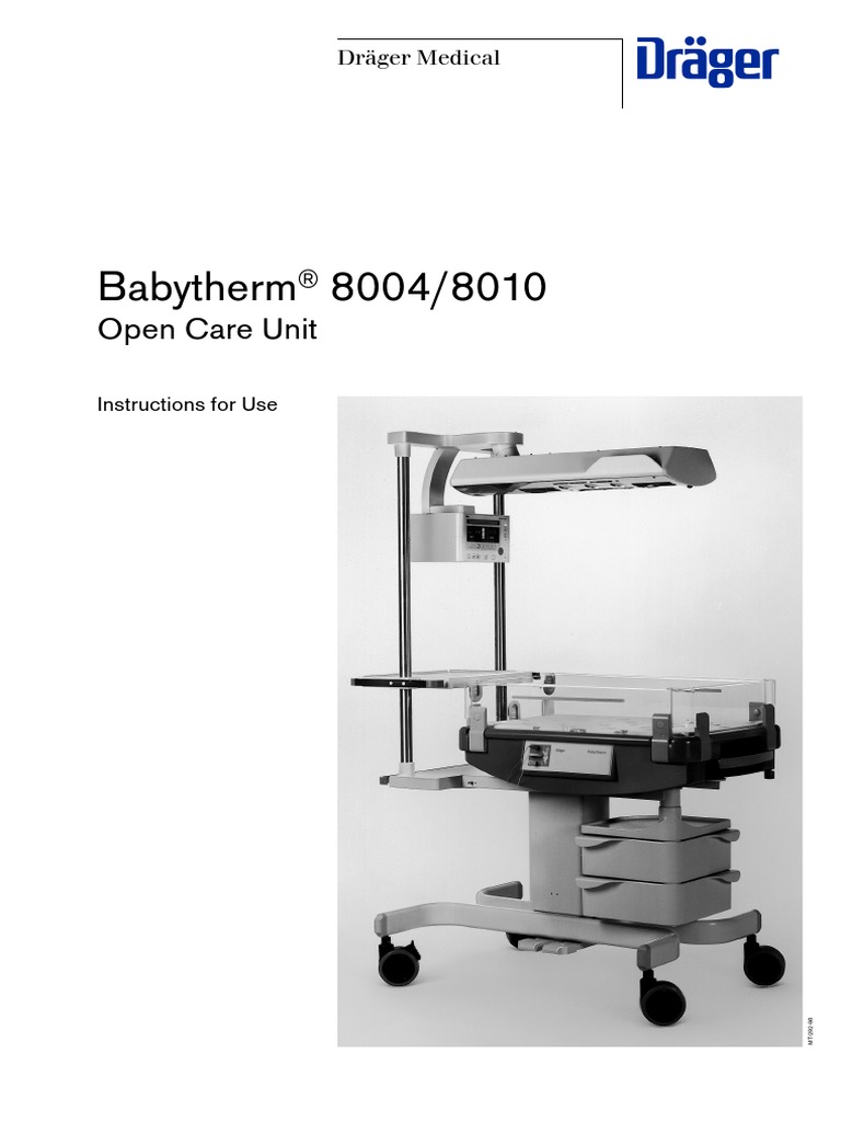 Drager Batherm 8004 8010 User Manual Neonatal Intensive Care Unit Electrical Connector