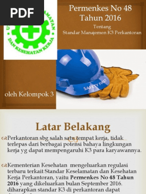 Permenkes No 48 Tahun 2016 Pdf