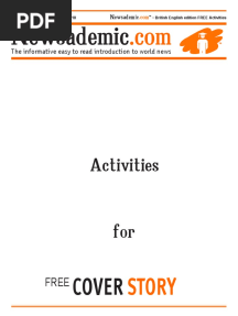 Newsademic Cover Story 320 Activities British English