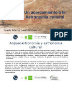 Un Acercamiento A La Astronomía Cultural