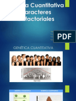 Genética Cuantitativa y Caracteres Multifactoriales