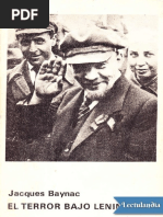 El Terror Bajo Lenin - Jacques Baynac