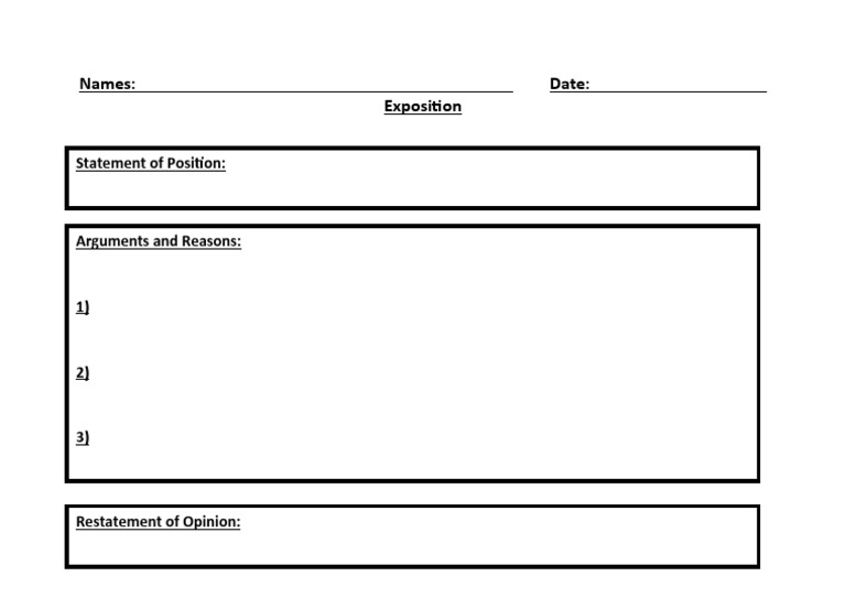 Exposition Statement of Position | PDF