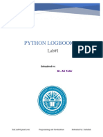 Python Logbook: Submitted To