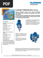 Flender Tübingen Mixer Drives: Technical Data Agitator Drives ZR and DR Series in 8 Sizes