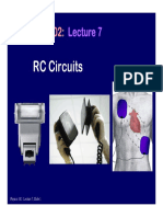 Physics 102:: RC Circuits RC Circuits