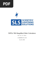 NFPA 780 Simplified Risk Calculator: By: Dr. C.T. Mata Jan 22, 2016