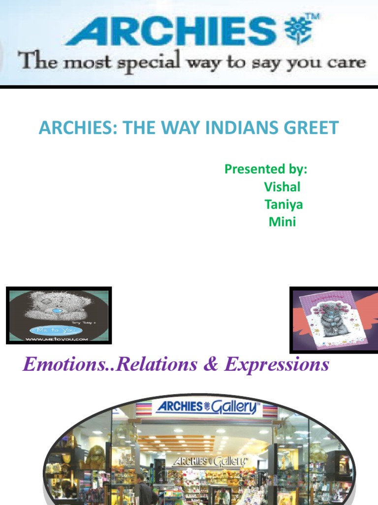 Archies: Evolution of a Greeting Giant | PDF | Retail | Business