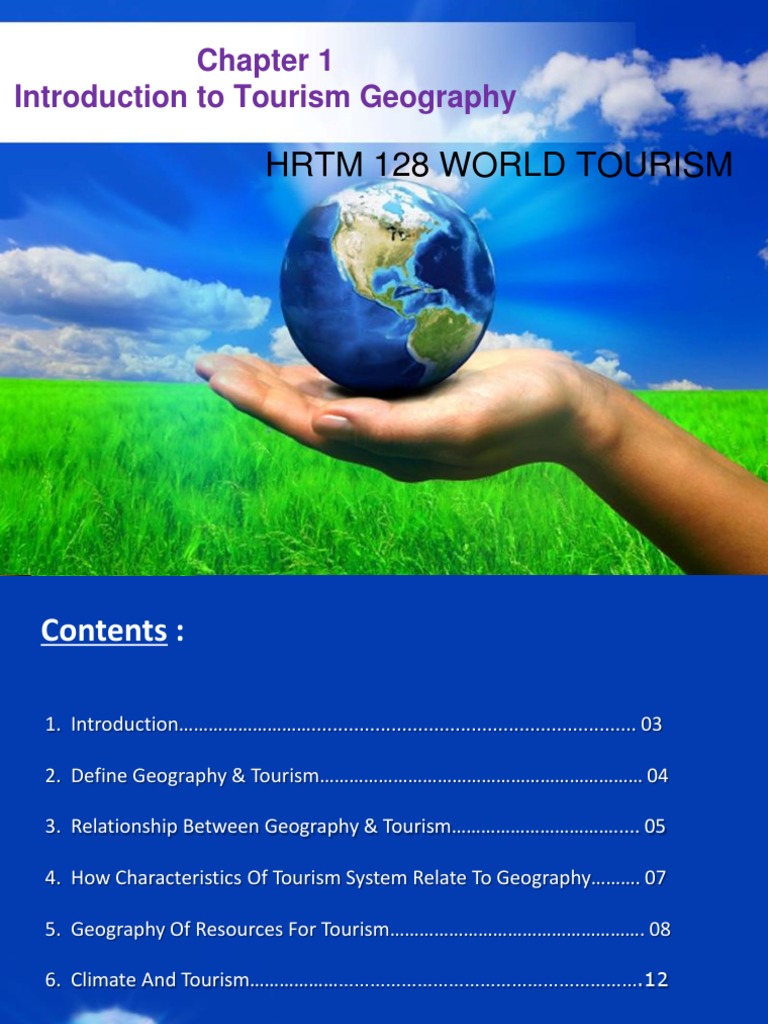 Introduction to Tourism Geography | PDF | Tourism | Geography