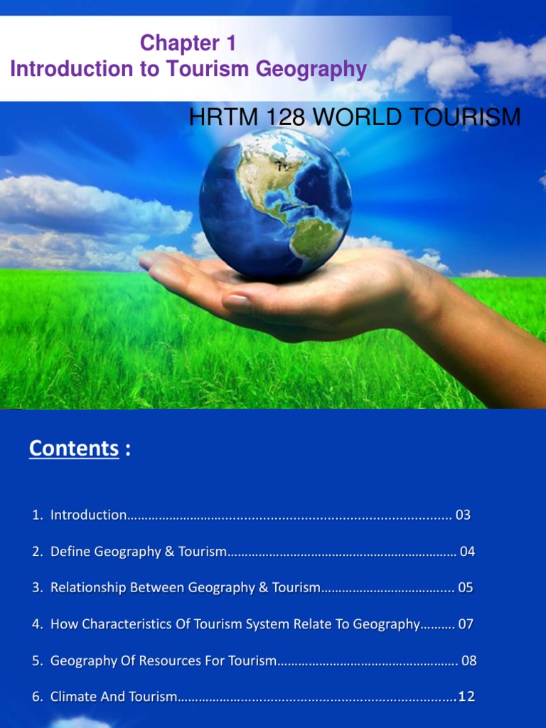 tourism geography course