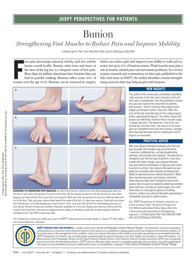 Bunion: Strengthening Foot Muscles To Reduce Pain and Improve