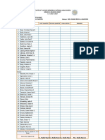 Grading Sheet for Earth and Life Science