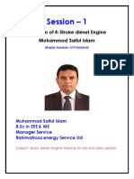 Session - 1: Training On of 4-Stroke Diesel Engine Muhammad Saiful Islam