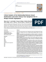 Critical Analysis of The Relationship Between Sexual Dysfunctions and Lower Urinary Tract Symptoms Due To Benign Prostatic Hyperplasia