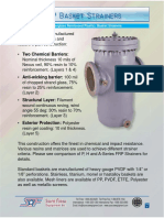 Two Chemical Barriers:: FRP (Fiberglass Reinforced Plastic) Basket Strainers