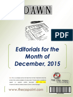 DAWN Editorials - December 2015