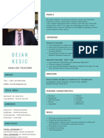 DejanKesic Teacher CV