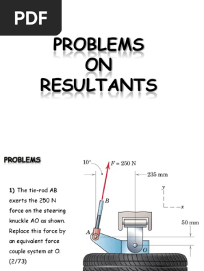 B17 Statics Resultants Problems Pdf Trigonometric Functions Cartesian Coordinate System