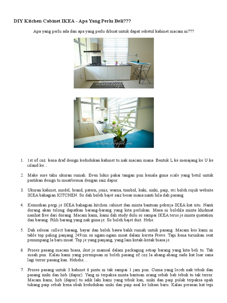 DIY Kitchen Cabinet IKEA | PDF