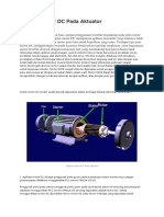 Aplikasi Motor DC Pada Aktuator