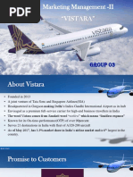 Marketing Management - II "Vistara": Group 03