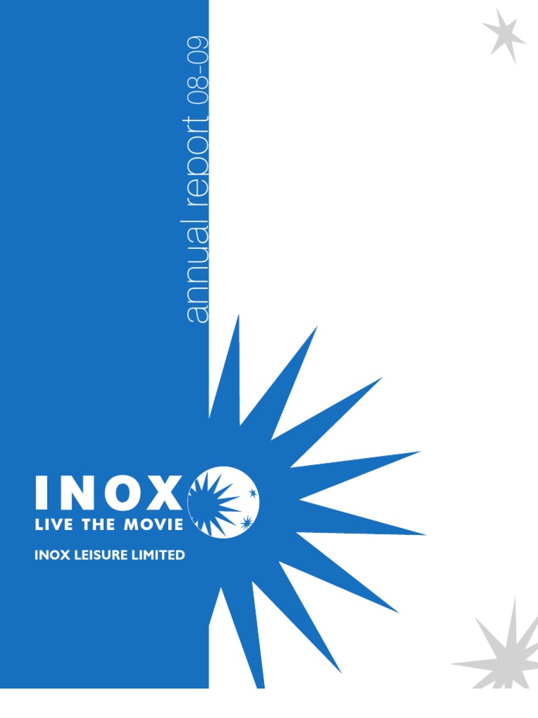 Annual Report - Inox Leisure Limited 08-09 | PDF | Earnings Per Share |  Board Of Directors