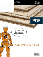 AGEPAN OSB 4 PUR Technical Data Sheet