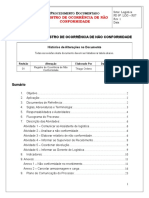 Log - r07 - Registro de Ocorrencia de Não Conformidade