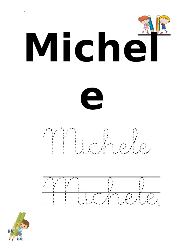 Nombre Michele Escritura Manuscrita | PDF