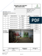 Pressure Test Report (Machine Shop) : Lubricator 10 Feet Long