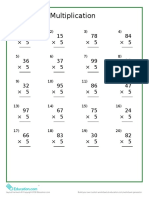 Worksheet Multipication 2digit-2