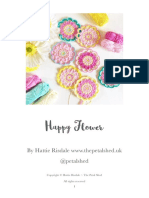 Free Pattern Crochet - Happy Flower PDF