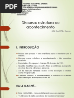 Discurso Estrutura Ou Acontecimento 