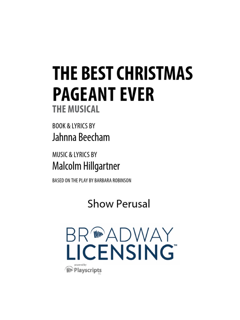 christmas pagent | pdf | royalty payment | copyright
