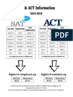 Sat Act Dates 18-19