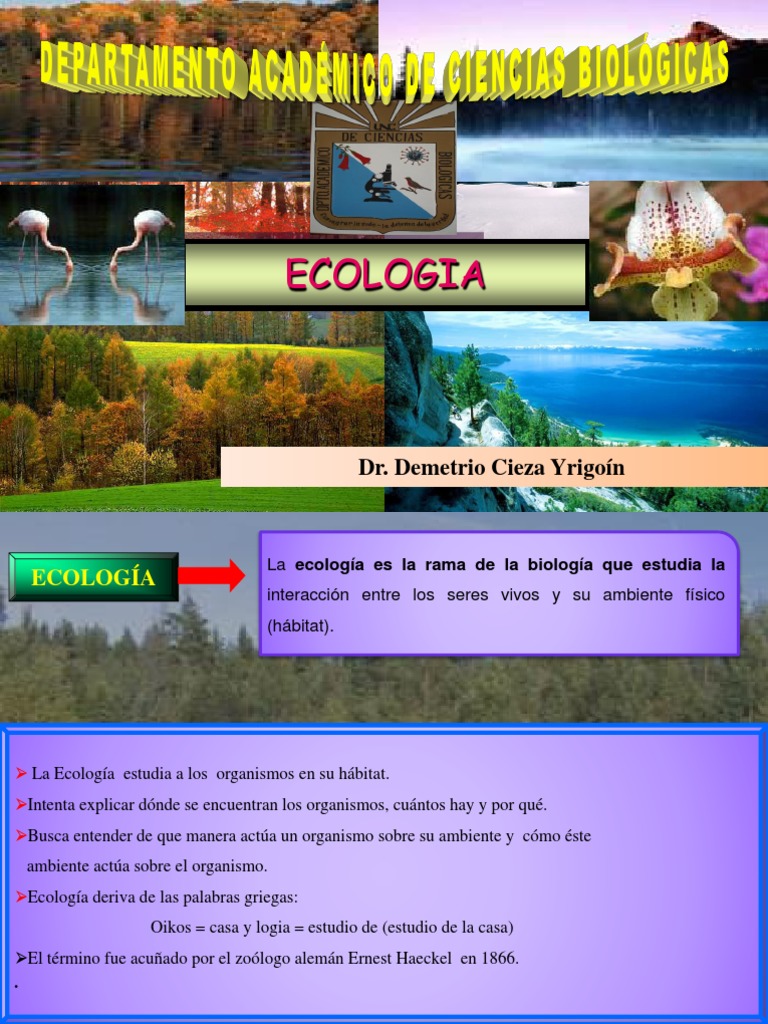 ECOLOGÍA 1ra. Clase | PDF | Ecología | Ecosistema
