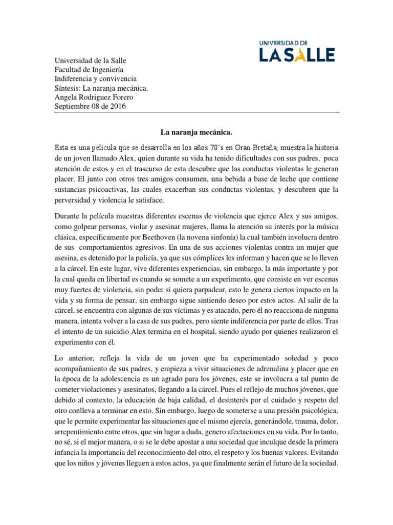 Sintesis La Naranja Mecánica | PDF | Sicología | Ciencias del comportamiento, image size:768x1024