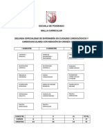 Malla curricular enfermería cardiología y cardiovascular