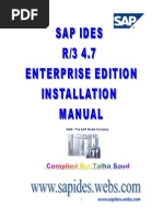 SAP IDES Installation Manual 4.7