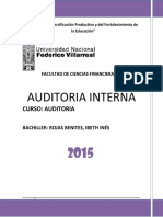 Auditoría Interna - Ibeth Rojas Benites