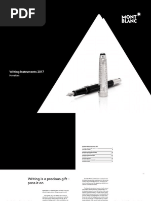 Montblanc Writing Instruments Novelties 2017 En